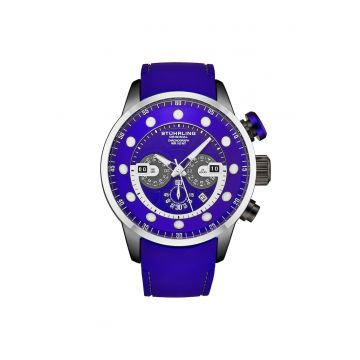 Ceas chronograph 4053 Aquatic Force - Curea din silicon - 50 mm - 10 ATM - Oslo 3 - albastru