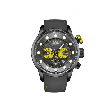 Ceas cronograf 4054 Aquatic Force - curea din silicon - 50 mm - 10 ATM - 3985 Q - gri