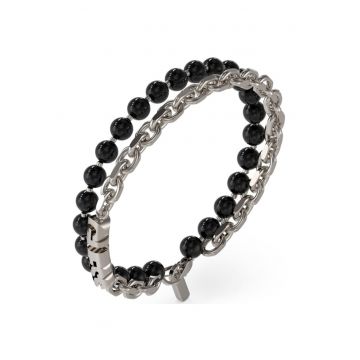 Bratara Edgy Styles cu agate negre