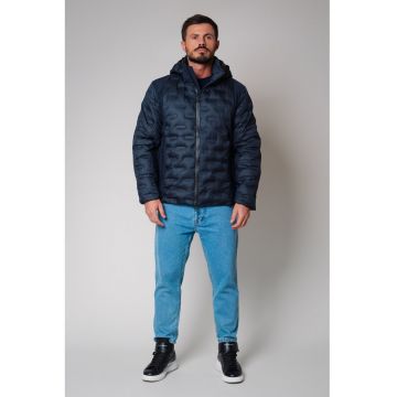 Geaca cu fermoar Navy 8845