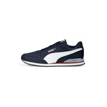 Pantofi sport de piele ecologica cu garnituri de plasa Runner