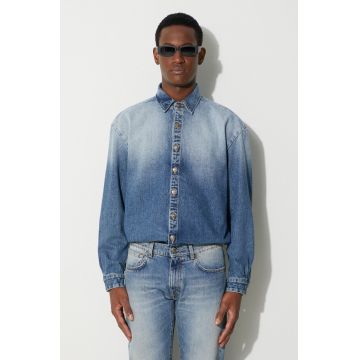 424 cămașă din denim bărbați, cu guler clasic, regular 35424EJ01L1.236545