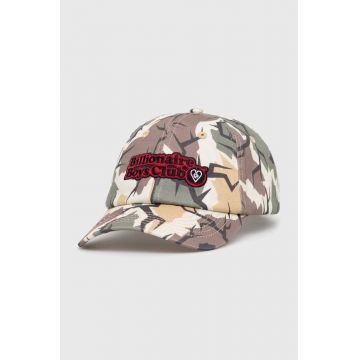 Billionaire Boys Club șapcă de baseball din bumbac Camo Cap culoarea verde, modelator, B24146