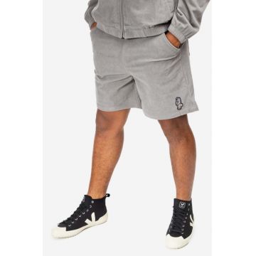 Billionaire Boys Club pantaloni scurți Corduroy Shorts bărbați, culoarea gri B22208-GREY