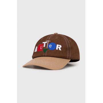 Butter Goods șapcă de baseball din bumbac Design Co 6 Panel Cap culoarea maro, modelator, BGQ1246802