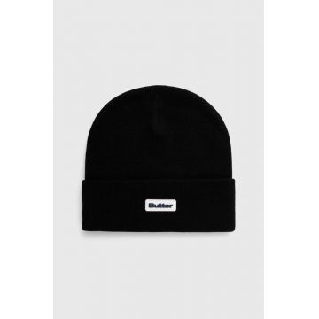 Butter Goods căciulă Tall Cuff Beanie culoarea negru, BGQ423D14301