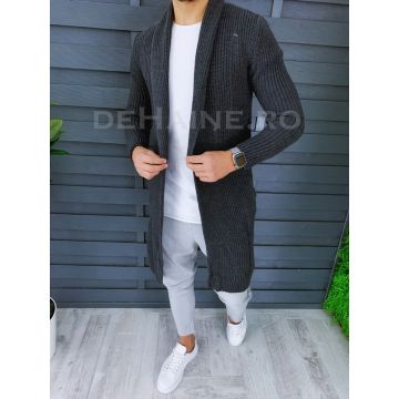 Cardigan barbati gri slim fit ZR T3641 97-5 /U