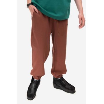 Drôle de Monsieur pantaloni de trening din bumbac culoarea maro BP100.BROWN-BROWN