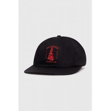 Maharishi șapcă de baseball din bumbac Dragon Anniversary Cap culoarea negru, cu imprimeu, 1276.BLACK