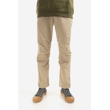 Maharishi pantaloni Original Dragon bărbați, culoarea bej, drept 8127SAND-SAND