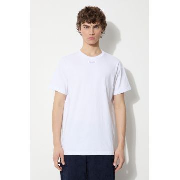 Maharishi tricou din bumbac Micro Maharishi barbati, culoarea alb, neted, 1307.WHITE