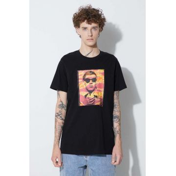 Maharishi tricou din bumbac Warhol Polaroid Portrait T-Shirt OCJ culoarea negru, cu imprimeu 9711.BLACK-BLACK