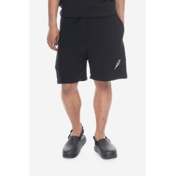 Neil Barett pantaloni scurți din bumbac culoarea negru PBJP060.U509-01