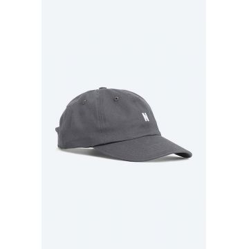 Norse Projects șapcă de baseball din bumbac culoarea gri, uni N80.0001.1072-1072