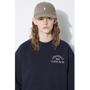 Norse Projects șapcă de baseball din bumbac Twill Sports Cap culoarea verde, cu imprimeu, N80.0001.8076