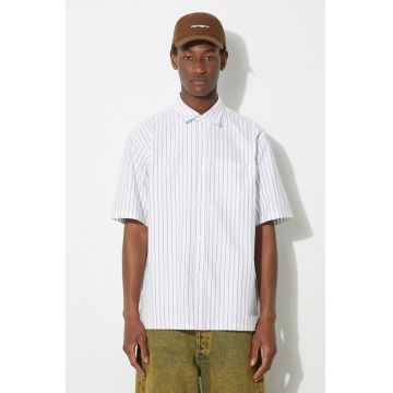 Norse Projects camasa din bumbac Ivan Relaxed Organic barbati, culoarea verde, cu guler clasic, relaxed, N40.0623.8022