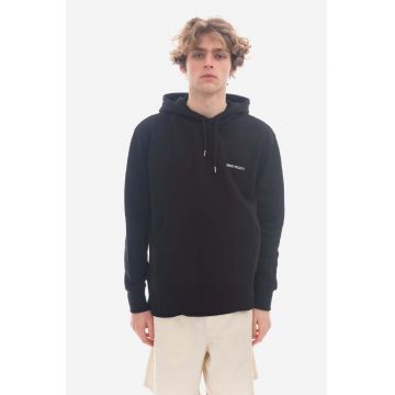 Norse Projects hanorac de bumbac Arne bărbați, culoarea negru, cu glugă, uni N20.1303.9999-9999