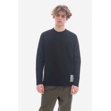 Norse Projects longsleeve din bumbac culoarea bleumarin, uni N10.0203.7004-7004