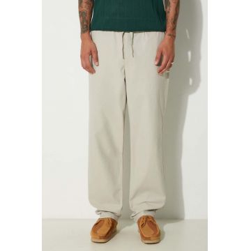 Norse Projects pantaloni Ezra Solotex bărbați, culoarea bej, drept N25.0383.0216-0216