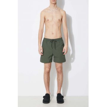 Norse Projects pantaloni scurti de baie Hauge Recycled Nylon culoarea verde, N35.0606.8022