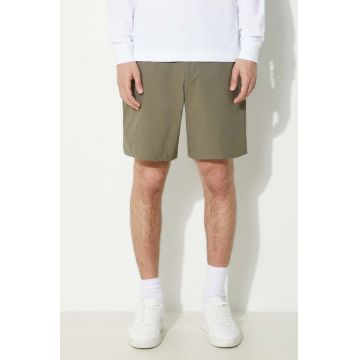 Norse Projects pantaloni scurti Ezra Relaxed Solotex barbati, culoarea verde, N35.0603.8076