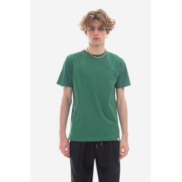 Norse Projects tricou din bumbac Niels Standard culoarea verde, uni N01.0559.8082-8082