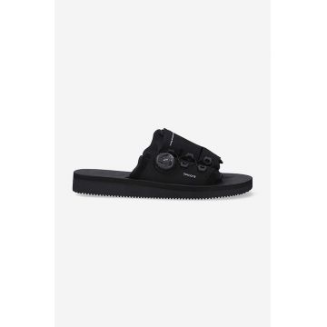 Suicoke papuci LETA-AB bărbați, culoarea negru LETA.AB-BLACK