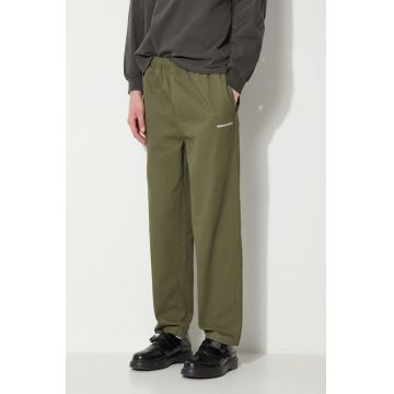 thisisneverthat pantaloni Easy Pant barbati, culoarea verde, cu fason chinos, TN240WPACP01