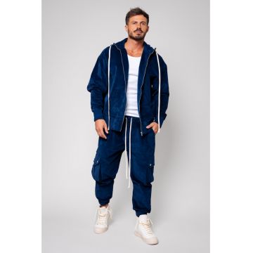 Set Cargo Hanorac si pantalon lung Navy 14245