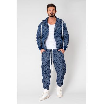 Set Cargo Hanorac si pantalon lung Navy 15010