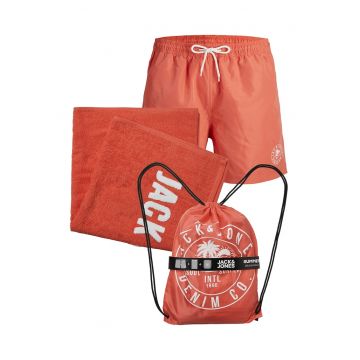 Set de pantaloni scurti de baie - prosop si rucsac