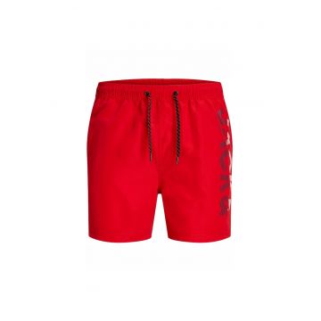 Short JACK &JONES Fiji Swim Splicelogo - 12225967-Chinese Red 21345