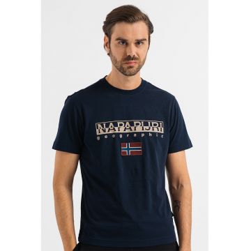 Tricou de bumbac cu imprimeu logo S-Ayas