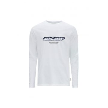 Bluza JACK &JONES Vesterbro Newton Crew Alb