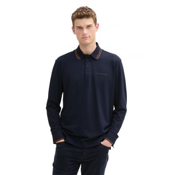 Bluza polo cu detaliu logo