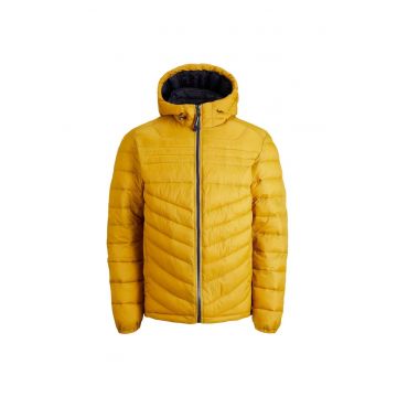 Geaca JACK &JONES Hero Puffer - 12211785-Harvest Gold CONTRAST ZIP 17388