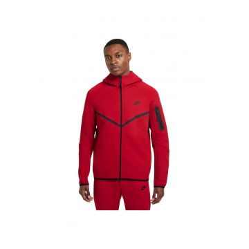 Hanorac Tech Fleece Windrunner FZ Rosu