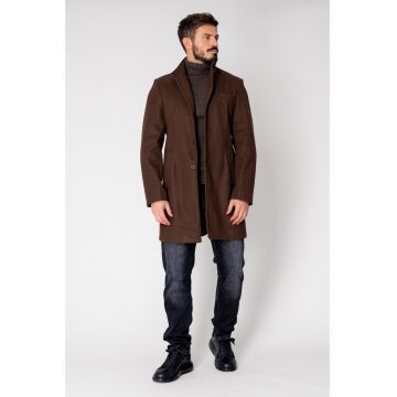 Palton cu nasturi Brown 15128