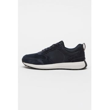 Pantofi sport low-cut cu segmente de piele intoarsa Volpiano