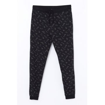 Pantaloni de pijama din bumbac cu imprimeu grafic