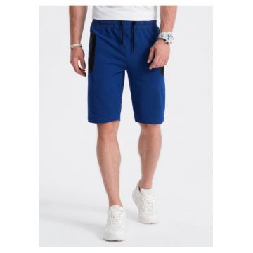 Pantaloni scurti cu snur  W527 - Pentru barbati - Bumbac