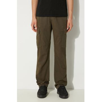 Alpha Industries pantaloni de bumbac Agent Pant culoarea verde, cu fason cargo, 158205