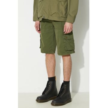 Alpha Industries pantaloni scurti din bumbac culoarea verde, 136250