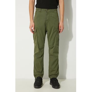 Alpha Industries pantaloni Squad Pant barbati, culoarea verde, drept, 188202