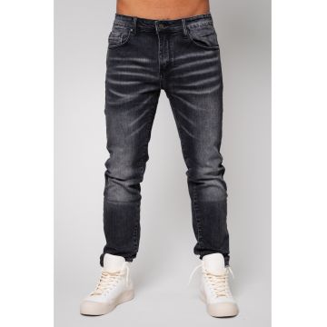 Blugi lungi din denim Black I Negru