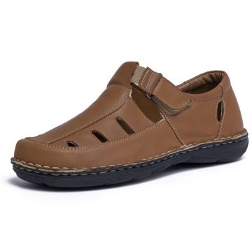 Sandale barbati din piele naturala 8105 Camel