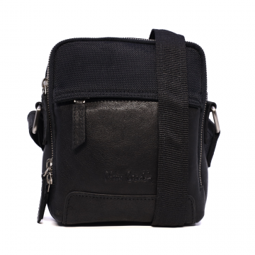 Geantă crossbody bărbați Pierre Cardin neagră din piele 7BGEA28004N