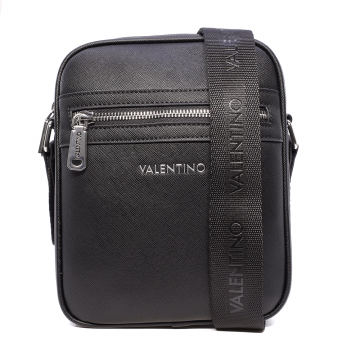 Geantă crossbody bărbați Valentino neagră cu logo matalic 1988bgea5xq20n