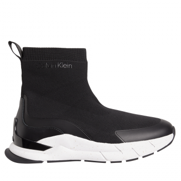 Ghete tip slip on bărbați CK Calvin Klein negre din textil 237ebg1241n