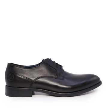 Pantofi derby bărbați Benvenuti negri din piele 717BP1678N